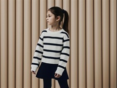 Name It jet stream/black striped short knit sweater